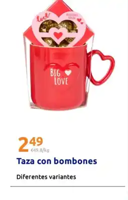 Action Taza con bombones oferta
