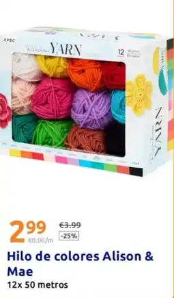 Action Hilo de colores Alison & Mae oferta
