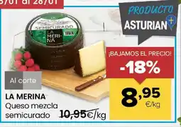 Autoservicios Familia LA MERINA Queso mezcla semicurado oferta