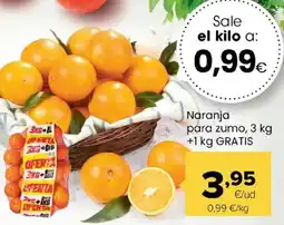 Autoservicios Familia Naranja pára zumo oferta