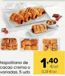 Autoservicios Familia Napolitana de cacao crema o variadas oferta