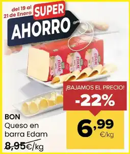 Autoservicios Familia BON Queso en barra Edam oferta