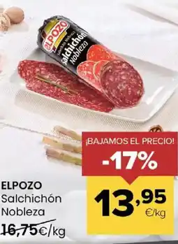 Autoservicios Familia ELPOZO Salchichón Nobleza oferta