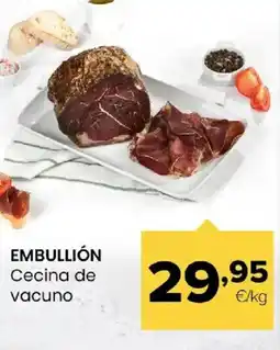 Autoservicios Familia EMBULLIÓN Cecina de vacuno oferta