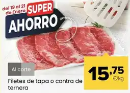 Autoservicios Familia Filetes de tapa o contra de ternera oferta