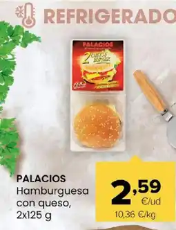 Autoservicios Familia PALACIOS Hamburguesa con queso oferta