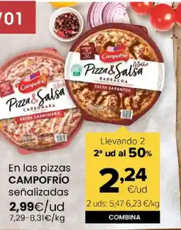 Autoservicios Familia CAMPOFRÍO En las pizzas señalizadas oferta