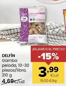 Autoservicios Familia DELFÍN Gamba pelada, 10-30 Pulpo oferta