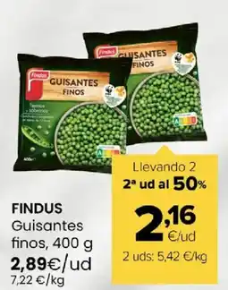 Autoservicios Familia FINDUS Guisantes finos oferta