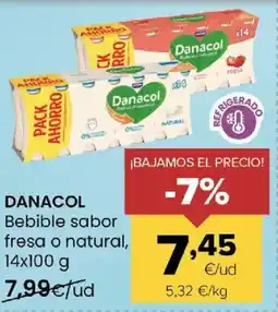 Autoservicios Familia DANACOL Bebible sabor fresa o natural oferta