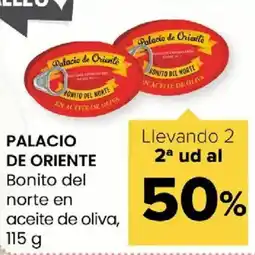 Autoservicios Familia PALACIO DE ORIENTE Bonito del norte en aceite de oliva, oferta