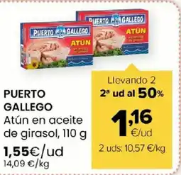 Autoservicios Familia PUERTO GALLEGO Atún en aceite de girasol oferta