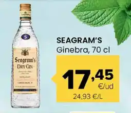 Autoservicios Familia SEAGRAM'S Ginebra oferta