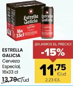 Autoservicios Familia ESTRELLA GALICIA Cerveza Especial oferta