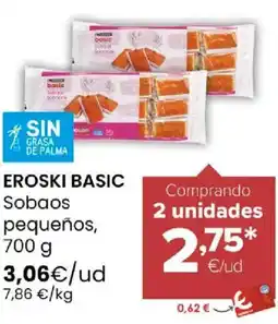 Autoservicios Familia EROSKI BASIC Sobaos pequeños oferta