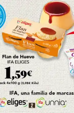 Gadis IFA ELIGES Flan de Huevo oferta