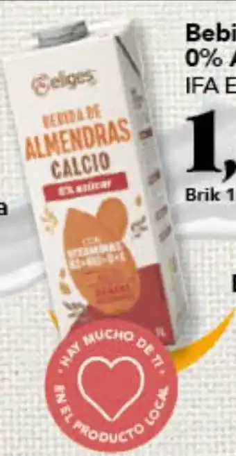 Gadis IFA ELIGES Bebida de Almendras 0% Azúcar oferta
