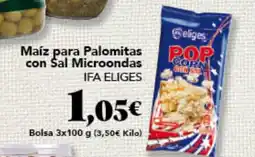 Gadis IFA ELIGES Maíz para Palomitas con Sal Microondas oferta