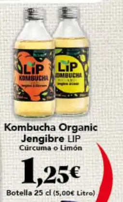 Gadis LIP Kombucha Organic Jengibre Cúrcuma o Limón oferta