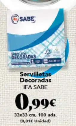 Gadis IFA SABE Servilletas Decoradas oferta