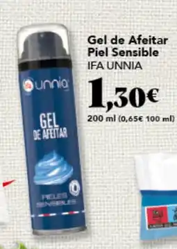 Gadis IFA UNNIA Gel de Afeitar Piel Sensible oferta