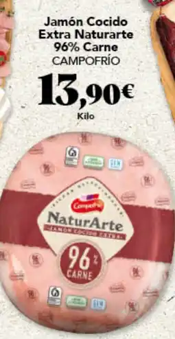 Gadis CAMPOFRÍO Jamón Cocido Extra Naturarte 96% Carne oferta