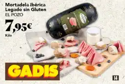Gadis EL POZO Mortadela Ibérica Legado sin Gluten oferta