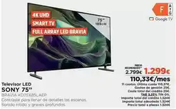 El Corte Inglés Sony - televisor led oferta