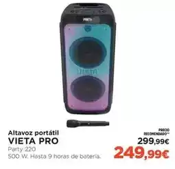 El Corte Inglés Vieta - altavoz portatil oferta