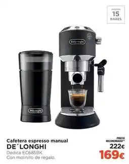 El Corte Inglés De'longhi - cafetera espresso manual oferta