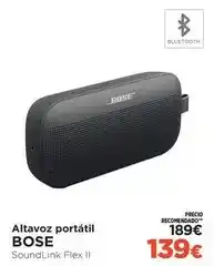 El Corte Inglés Bose - altavoz portatil oferta