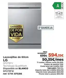 El Corte Inglés Lg - lavavajillas de 60cm oferta