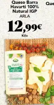 Gadis Arla - queso barra havarti 100% natural igp oferta