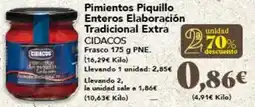 Gadis Cidacos - pimientos piquillo enteros tradicional extra oferta