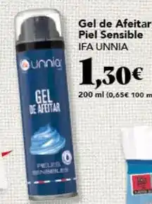 Gadis Ifa unnia - gel de avellante piel sensible oferta
