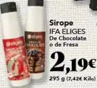 Gadis Ifa eliges - sirope de chocolate o de fresa oferta