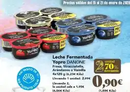 Gadis Danone - leche fermentada yopro oferta