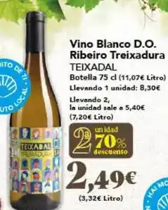 Gadis Texadal - vino blanco d.o. ribeiro teixadura oferta