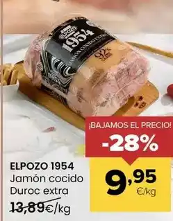 Autoservicios Familia Elpozo 1954 - jamon cocido duroc extra oferta