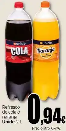 Unide Market Unide - refresco de cola o naranja oferta
