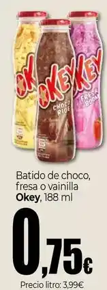 Unide Market Okey - batido de choco fresa o vainilla oferta