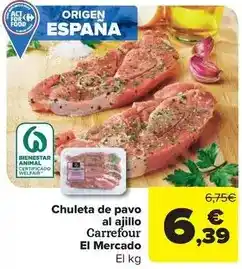 Carrefour Market Carrefour - chuleta de pavo al ajillo el mercado oferta