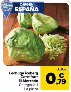 Carrefour Carrefour el mercado - lechuga iceberg oferta
