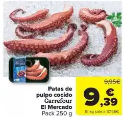 Carrefour Market Carrefour - patas de pulpo cocido el mercado oferta