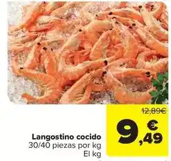 Carrefour Market Langostino cocido oferta