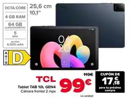 Carrefour Tcl - tablet tab 10l gen4 oferta