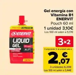 Carrefour B1 enervit - gel energia con vitamina oferta
