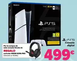 Carrefour Sony - ps5 consola digital oferta