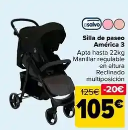 Carrefour Asalvo - silla de paseo america 3 oferta