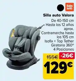 Carrefour Silla auto valora oferta